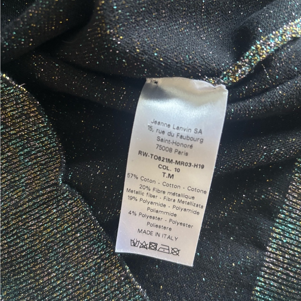 Lanvin Sweater Pants SET w/ Metallic Shimmer - Picture 9 of 9